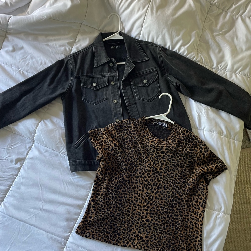 Nasty Gal Black Jean Jacket